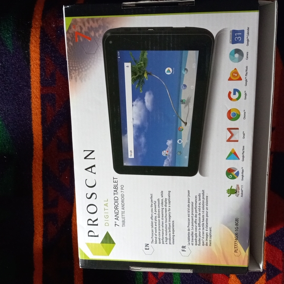 PROSCAN DIGITAL 7" ANDROID Tablet/Case/Keyboard/Charger New in Box - Picture 3 of 4